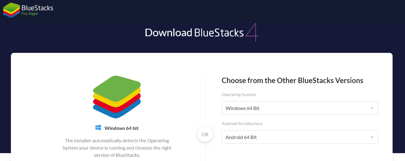 BlueStacks Android OS For Windows PC