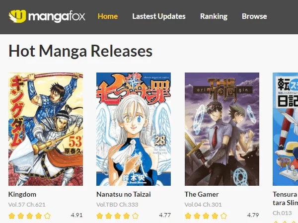 New Manga Site - Manga Fox
