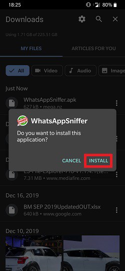 Whatsapp Sniffer