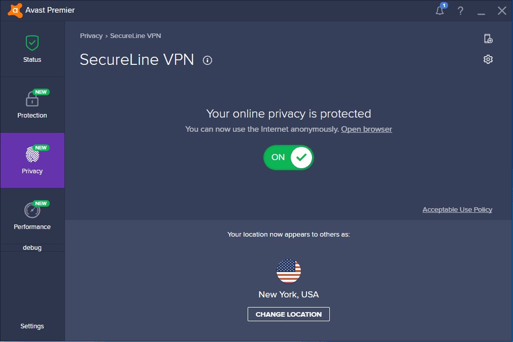 Avast Privacy Protection