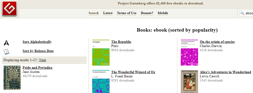 Gutenberg Ebook Torrenting Website