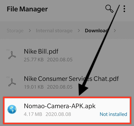 Nomao Naked Camera Install
