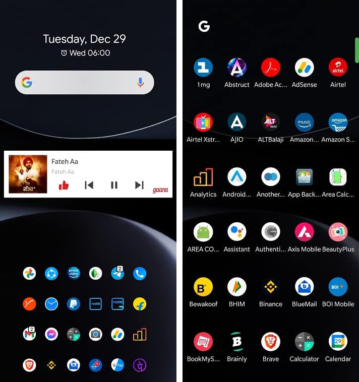 Android Pie Nova Launcher Theme
