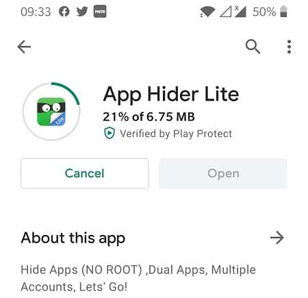Install App Hider Lite