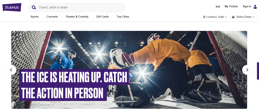 StubHub.Com-Ticket Videresalg Nettsted