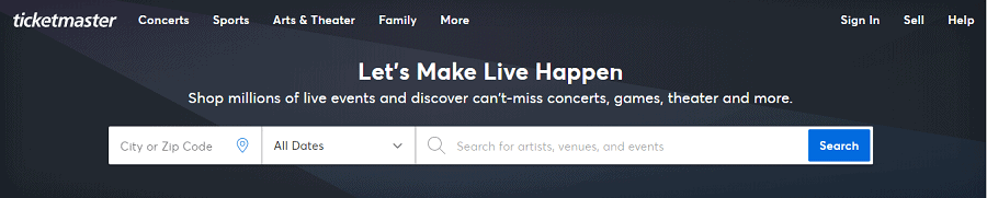 TicketMaster.com-site de revânzare a biletelor