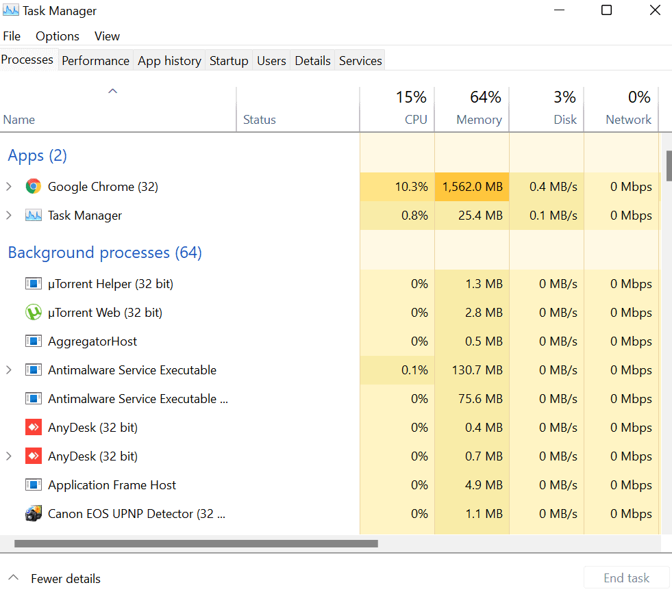 Remove Shortcut Virus - Task manager