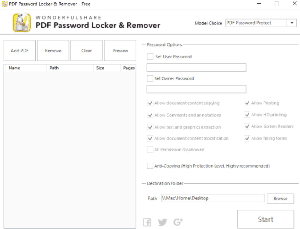 PDF Password Locker/Remover (Wonderful Share)