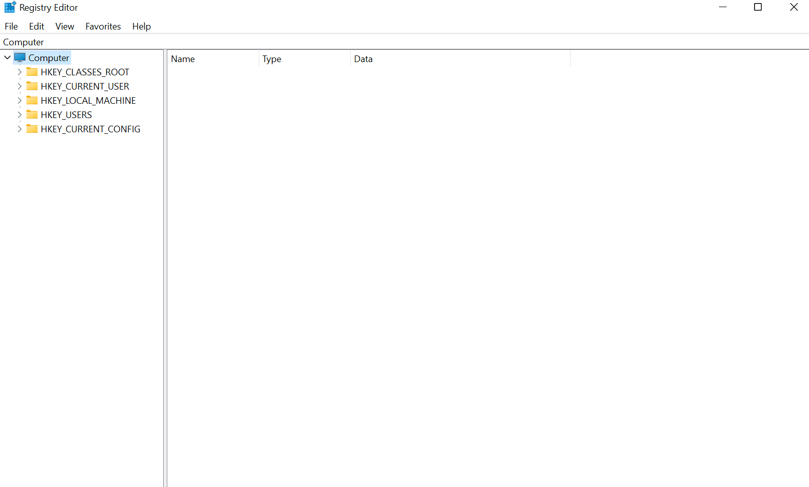 Registry Editor