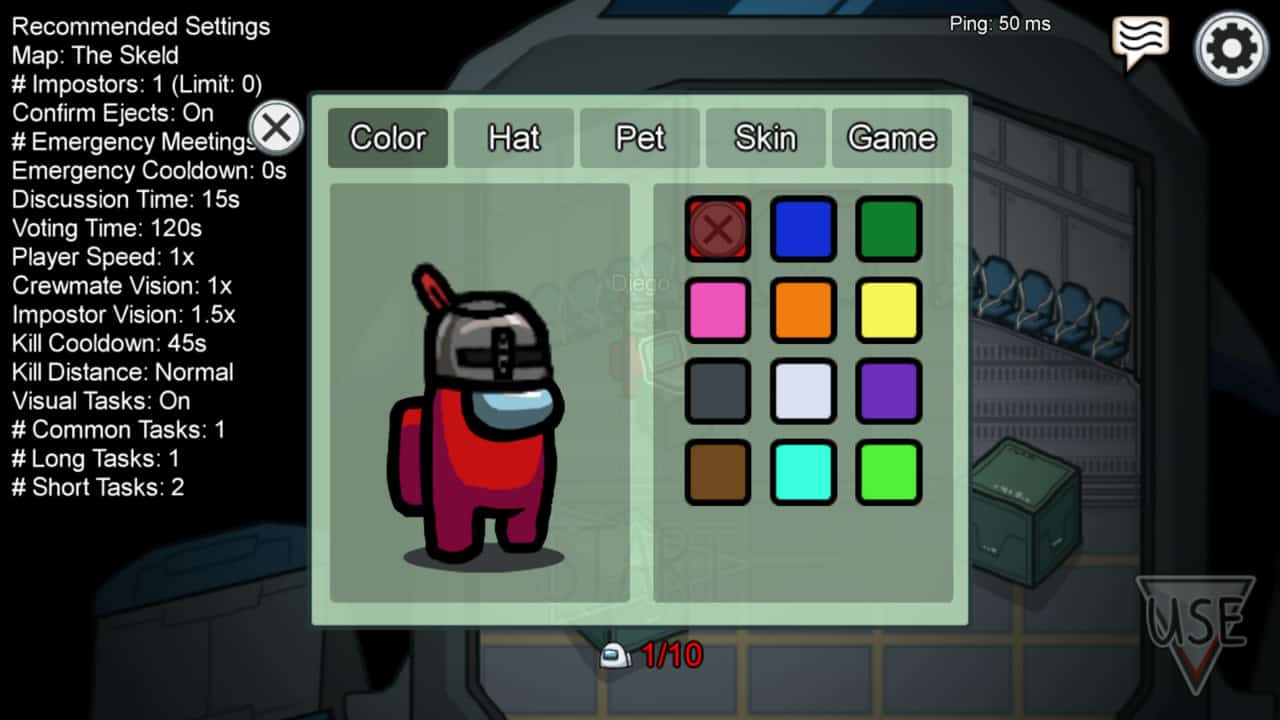 Get Custom Skins in Among US