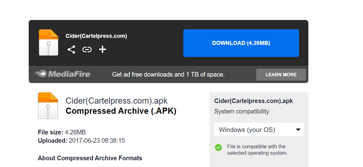 Download Cider APK