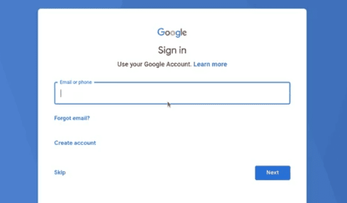 Bluestacks Gmail SIGN IN