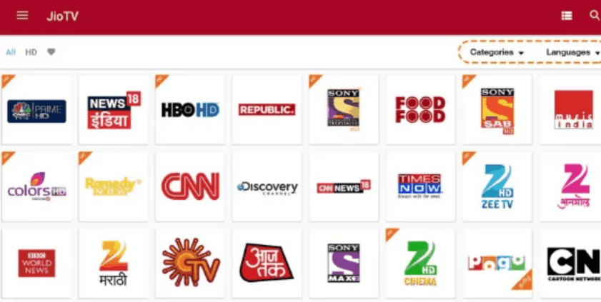 Jio TV on PC
