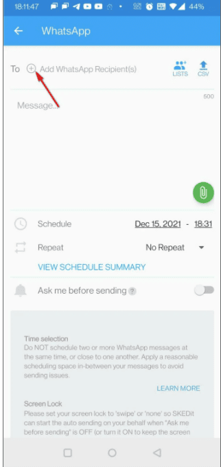 How to Schedule Whatsapp Messages on iPhone and Android - 98