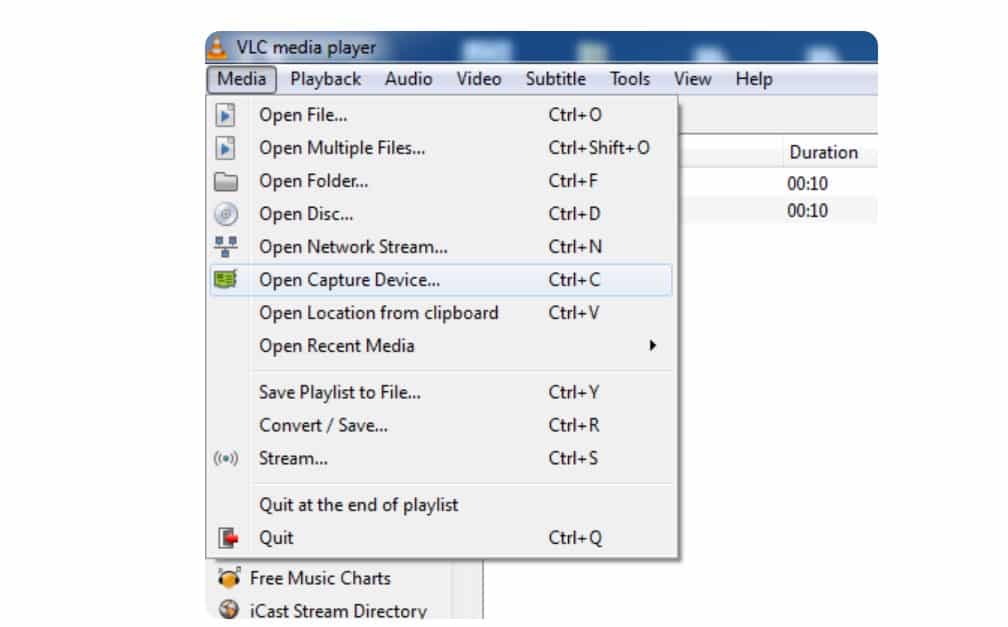 Record Screen VLC